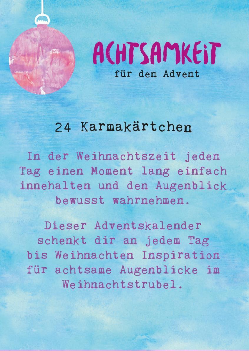 Rückseite: 9783845836010 | Achtsamkeit für den Advent | Taschenbuch | 25 S. | Deutsch | 2020