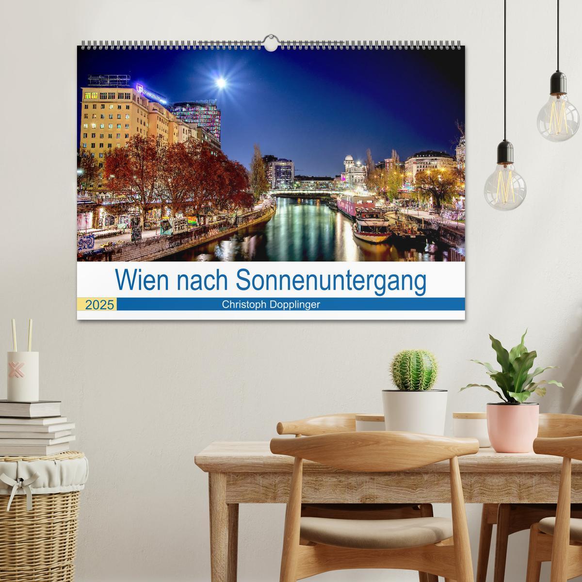 Bild: 9783435160181 | Wien nach Sonnenuntergang (Wandkalender 2025 DIN A2 quer), CALVENDO...