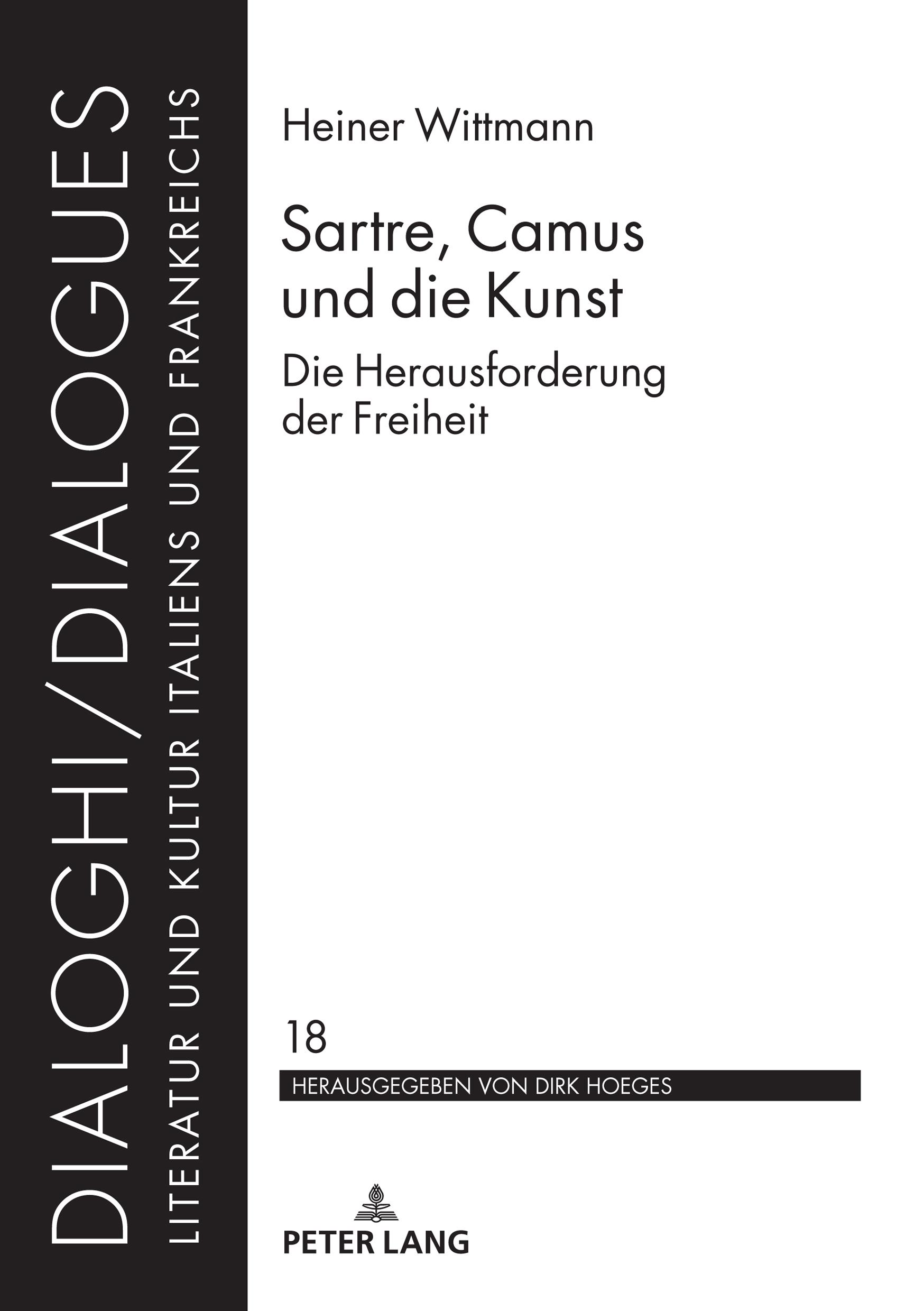 Cover: 9783631833865 | Sartre, Camus und die Kunst | Die Herausforderung der Freiheit | Buch