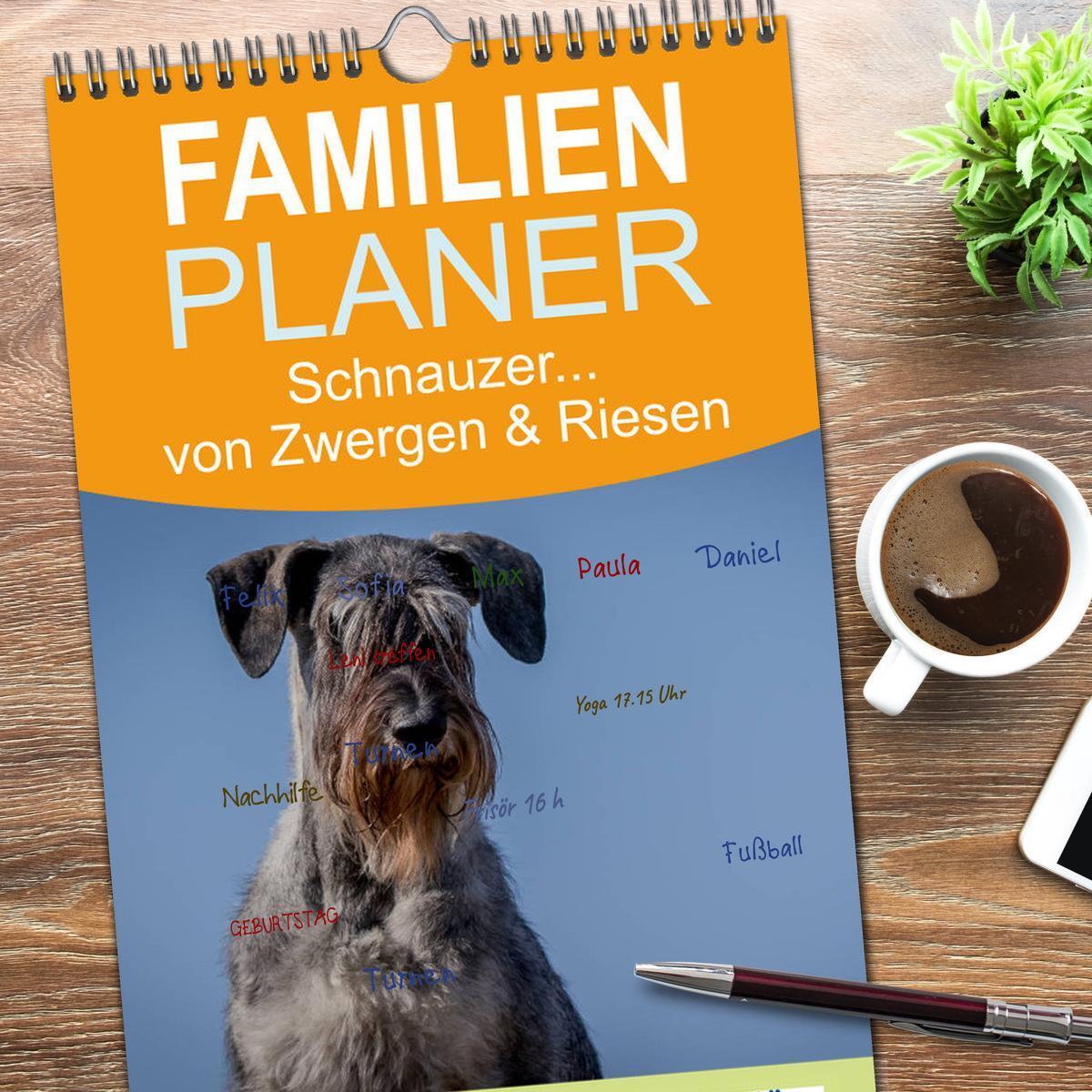 Bild: 9783457111482 | Familienplaner 2025 - Schnauzer... von Zwergen und Riesen 2025 mit...