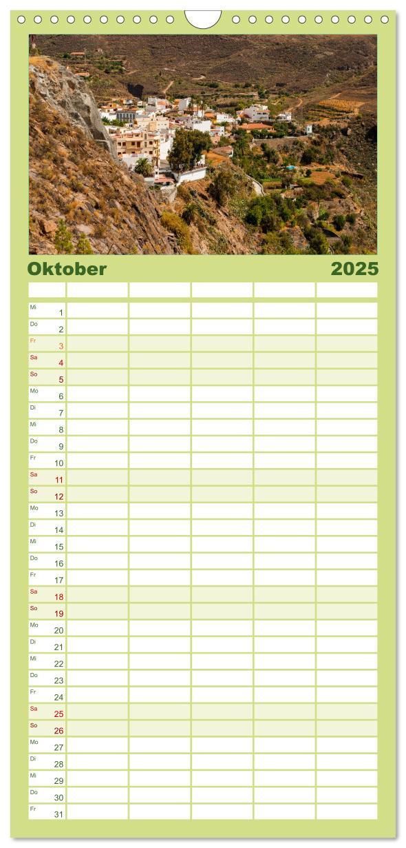 Bild: 9783457120941 | Familienplaner 2025 - Gran Canaria mit 5 Spalten (Wandkalender, 21...