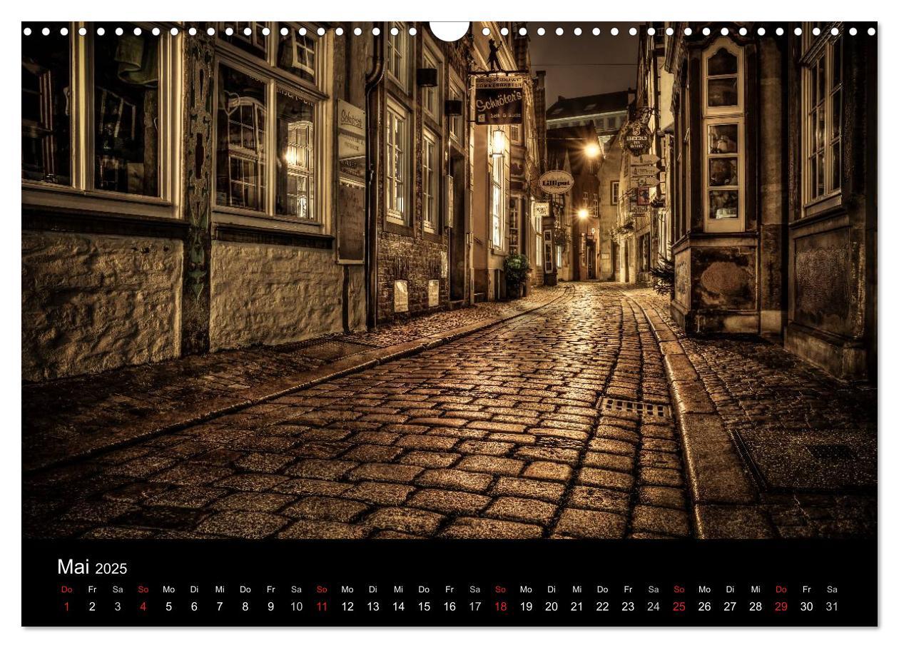 Bild: 9783435740062 | Bremen bei Nacht (Wandkalender 2025 DIN A3 quer), CALVENDO...