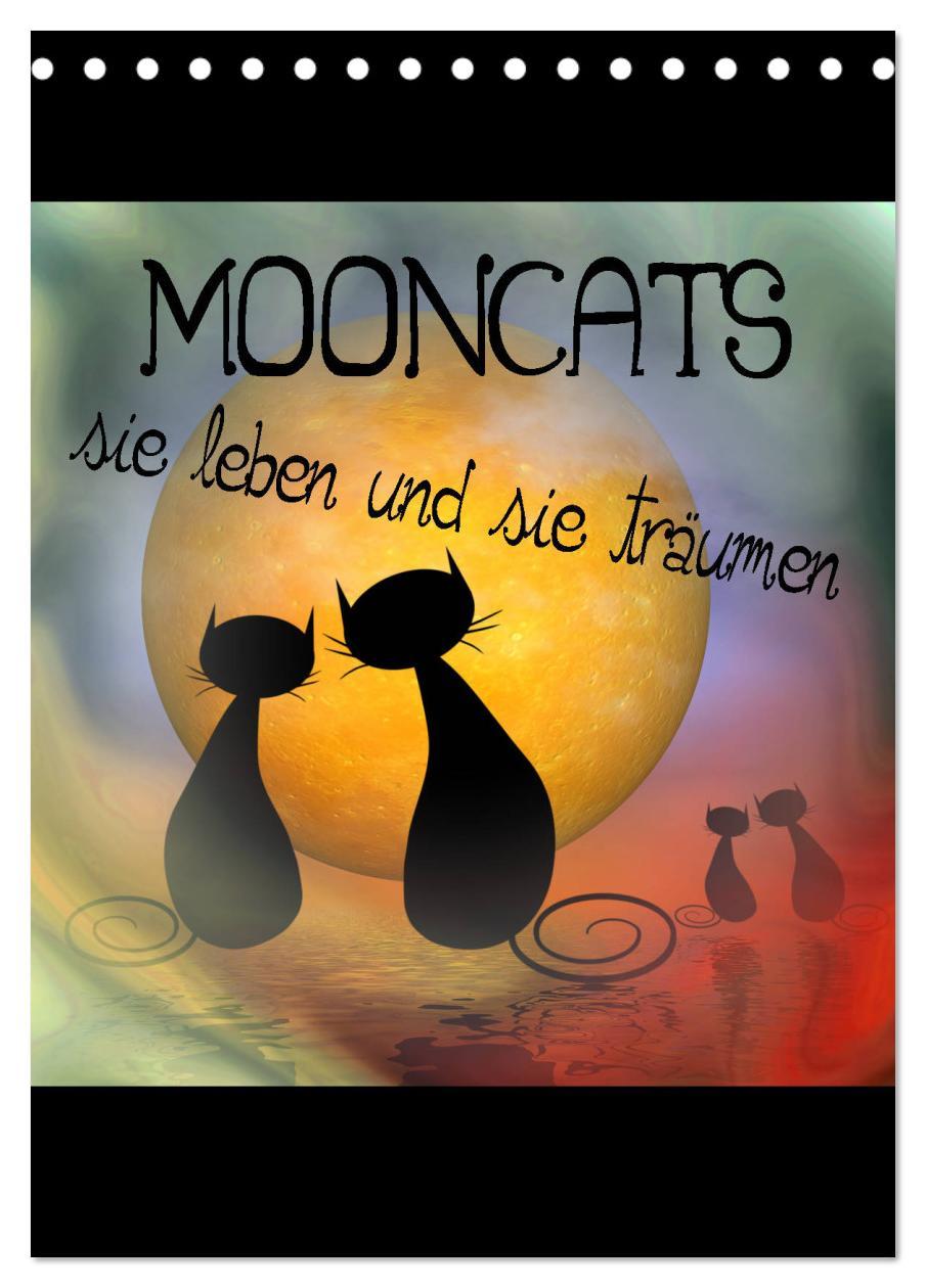 Cover: 9783435988884 | Mooncats - sie leben und sie träumen (Tischkalender 2025 DIN A5...