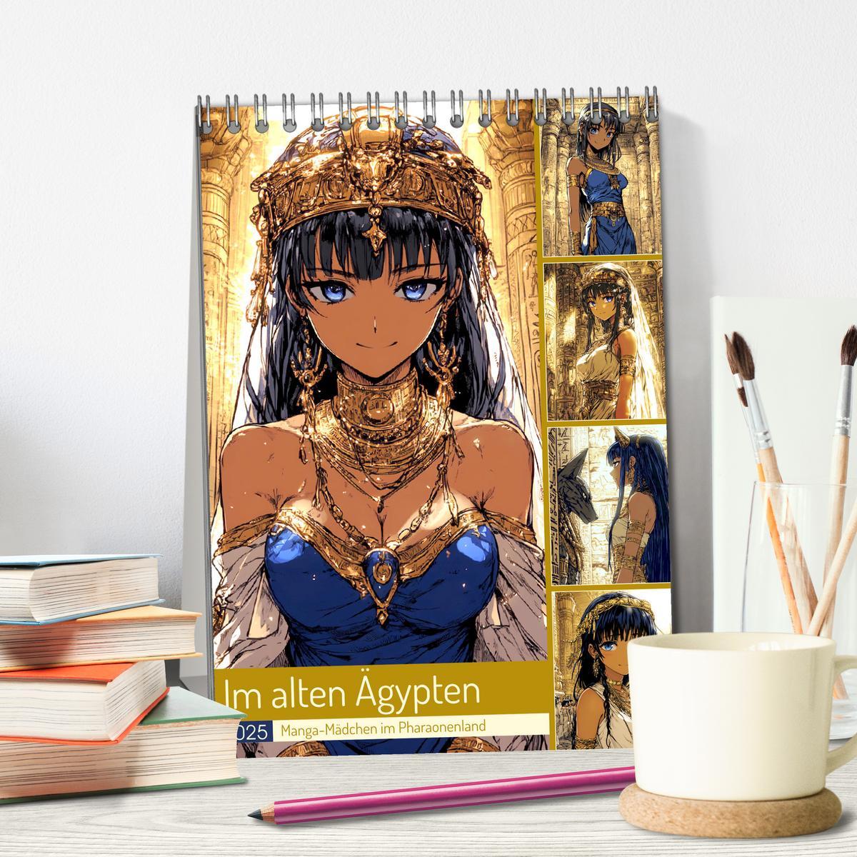 Bild: 9783457211489 | Im alten Ägypten. Manga-Mädchen im Pharaonenland (Tischkalender...