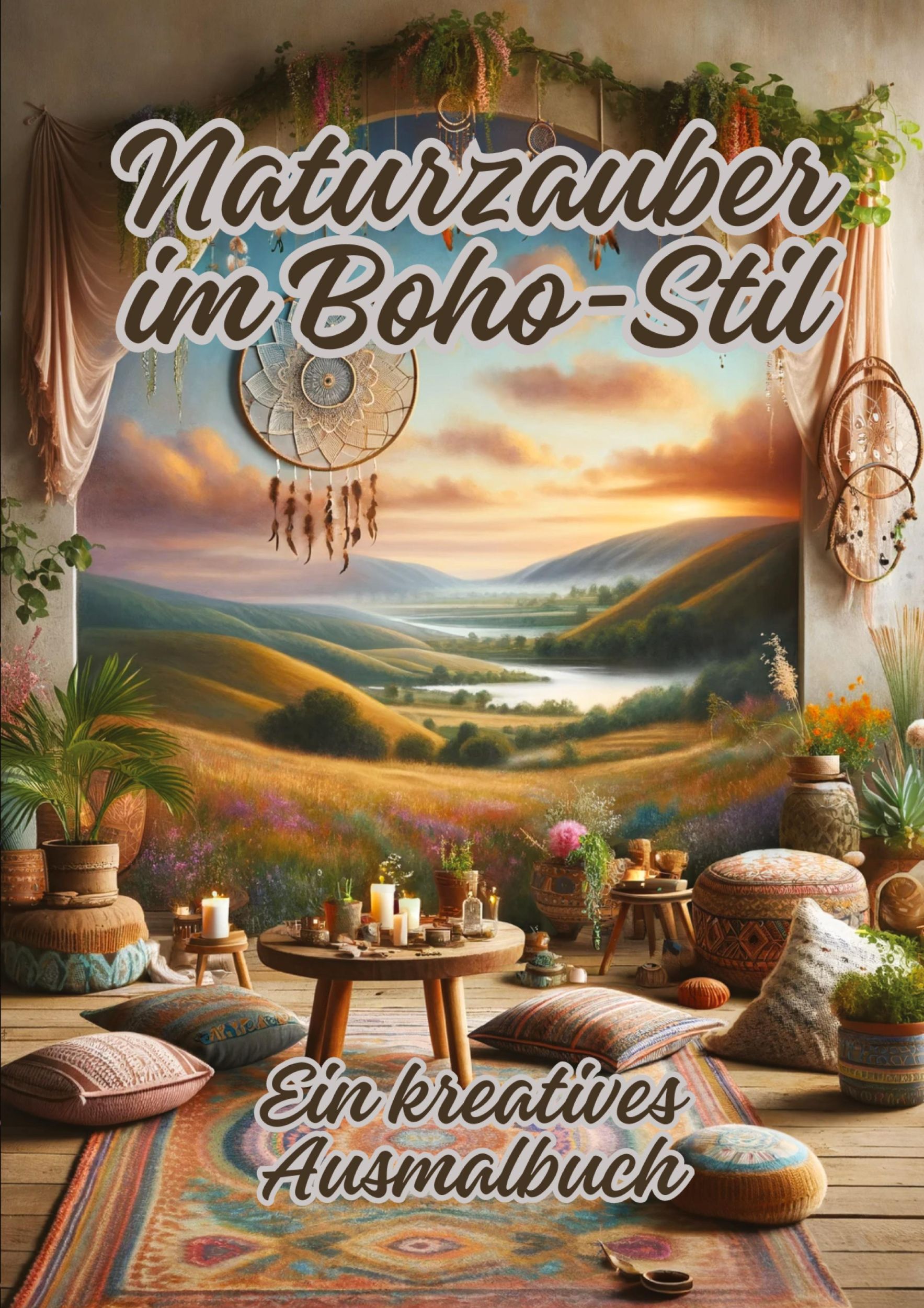 Cover: 9783384144133 | Naturzauber im Boho-Stil | Ein kreatives Ausmalbuch | Ela Artjoy