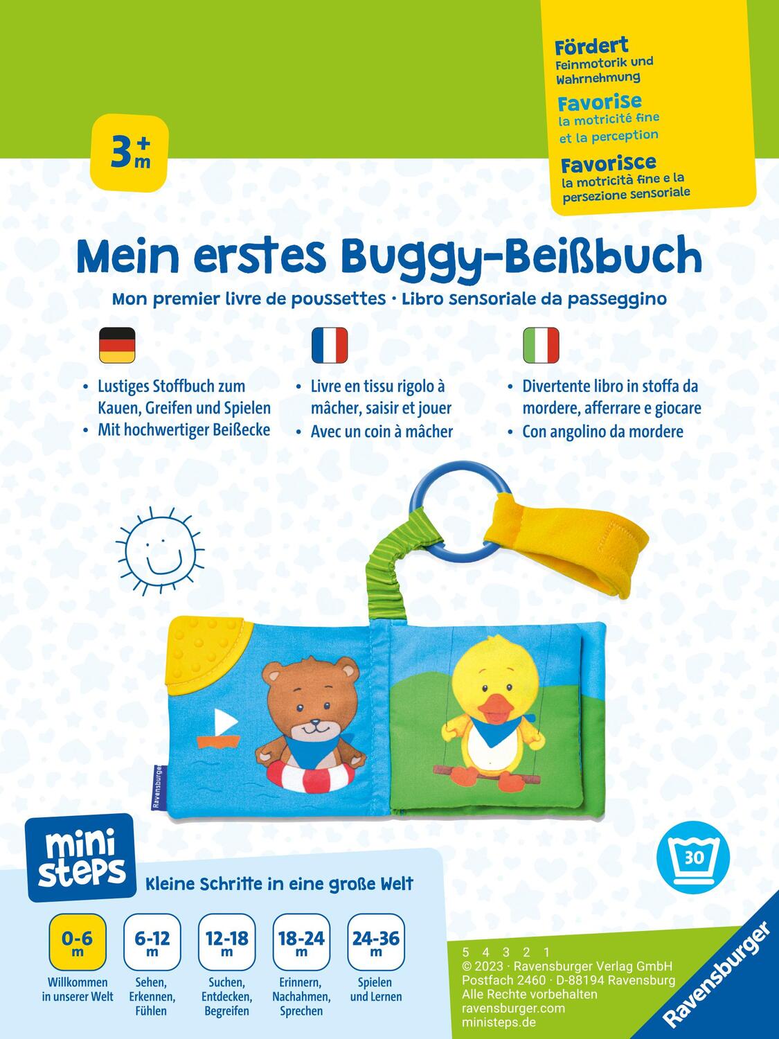 Rückseite: 9783473302741 | ministeps: Mein erstes Buggy-Beißbuch | Monika Neubacher-Fesser | Buch