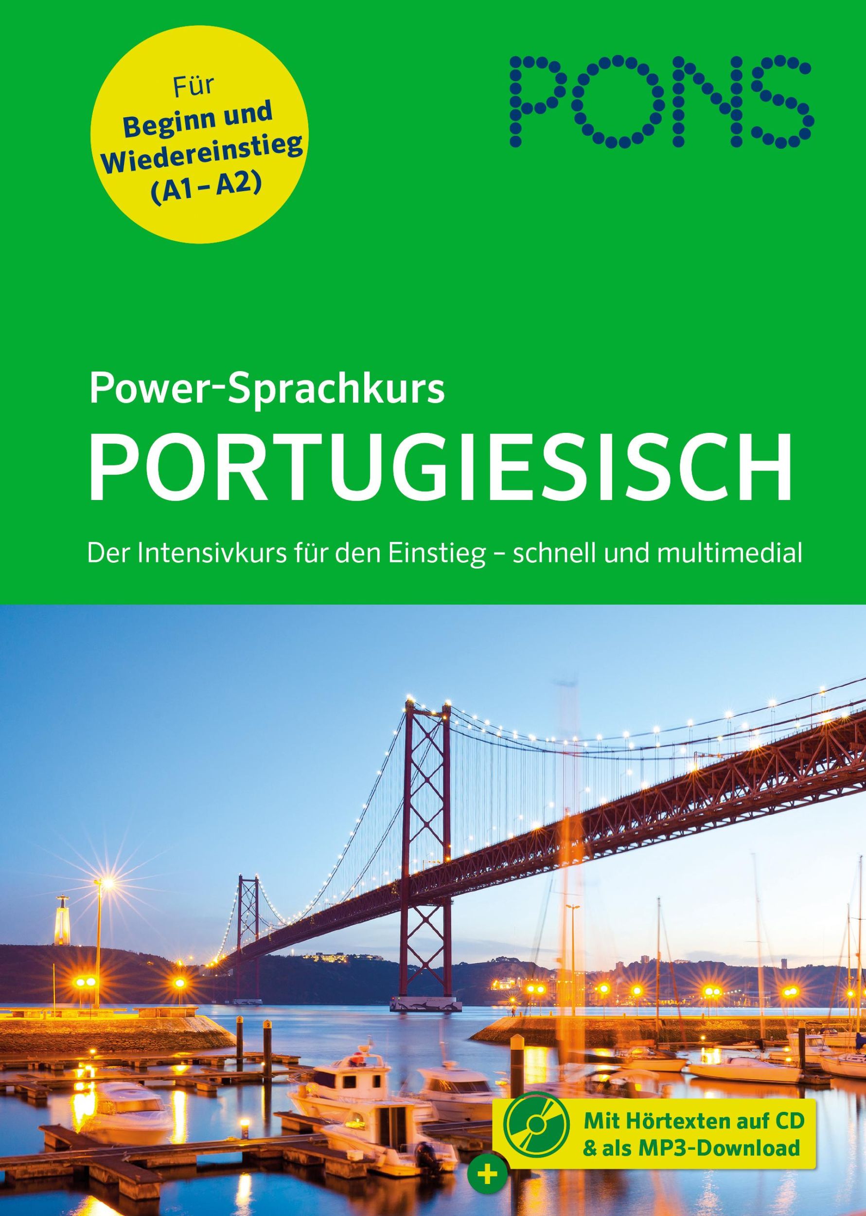 Cover: 9783125624092 | PONS Power-Sprachkurs Portugiesisch 1 | Taschenbuch | Deutsch | 2024