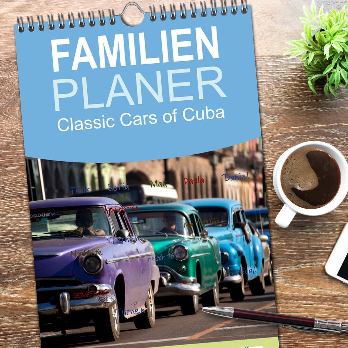 Bild: 9783457110966 | Familienplaner 2025 - Classic Cars of Cuba mit 5 Spalten...