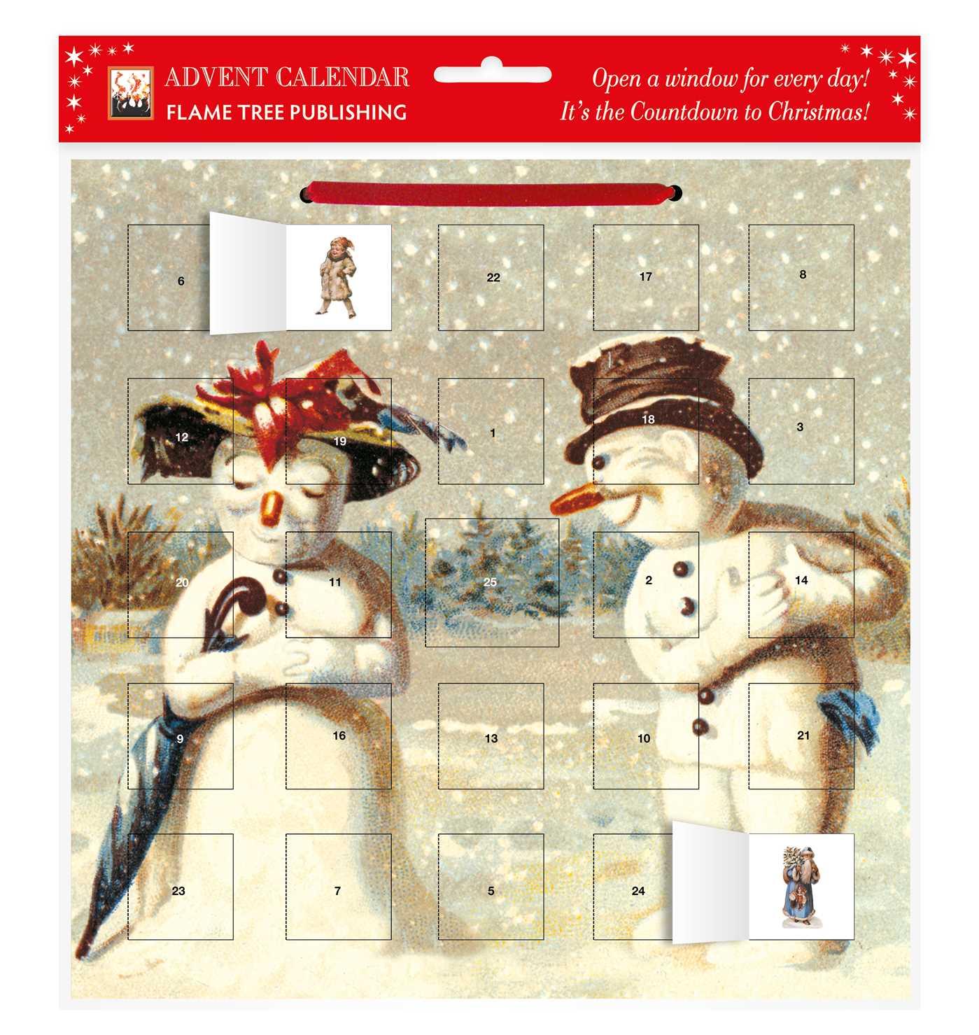 Cover: 9780857750679 | MR &amp; Mrs Snowman Advent Calendar (with Stickers) | Flame Tree Studio