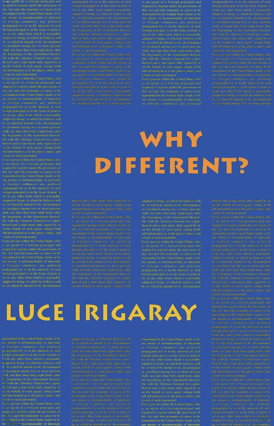 Cover: 9781570270994 | Why Different? | A Culture of Two Subjects | Luce Irigaray | Buch