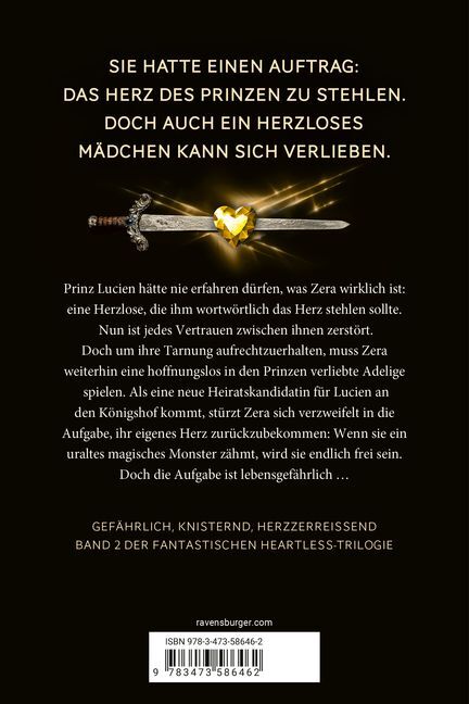 Bild: 9783473586462 | Heartless, Band 2: Das Herz der Verräterin | Sara Wolf | Taschenbuch