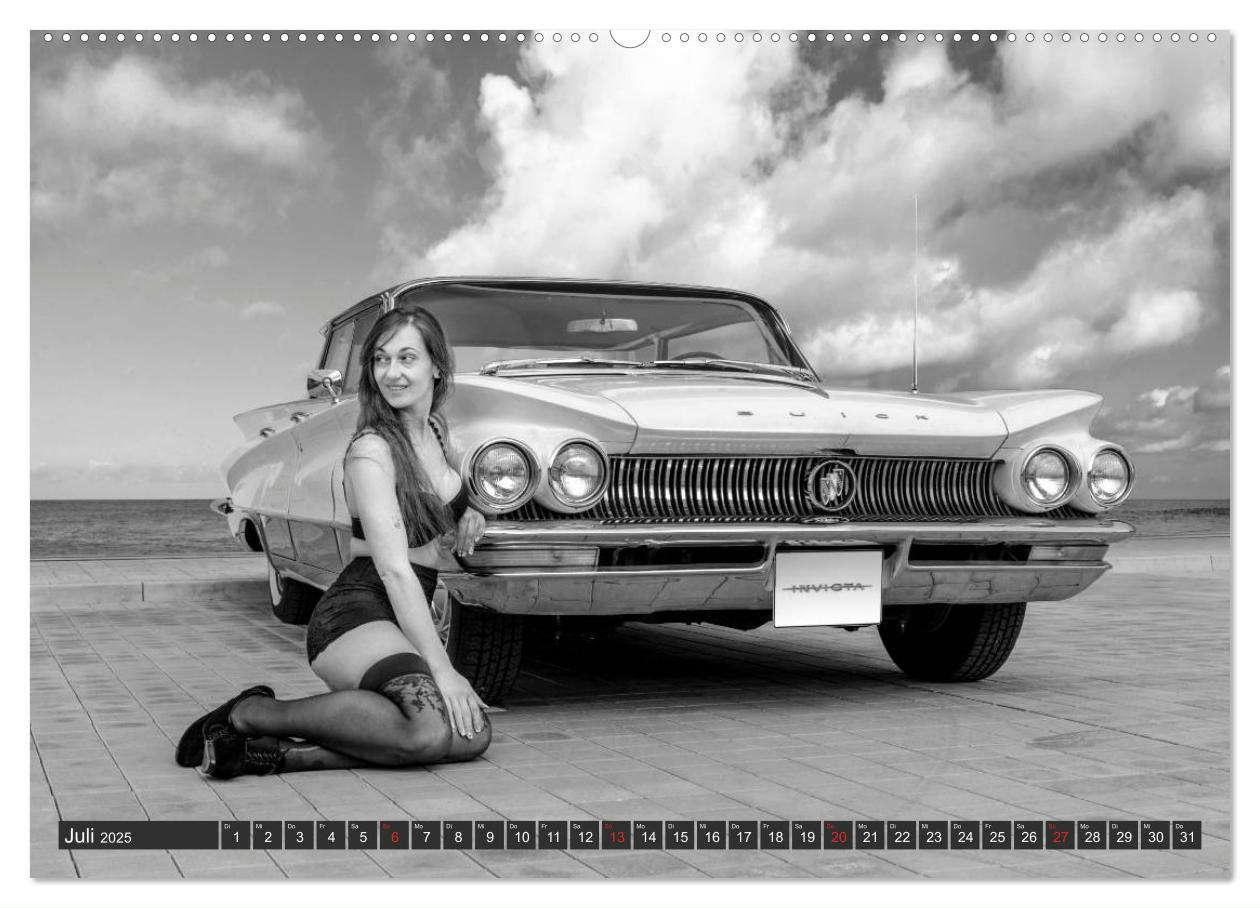 Bild: 9783435215300 | 13 Models &amp; US-Cars (Wandkalender 2025 DIN A2 quer), CALVENDO...