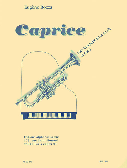 Cover: 9790046202421 | Caprice No.1 Op.47 | Eugène Bozza | Buch | Alphonse Leduc