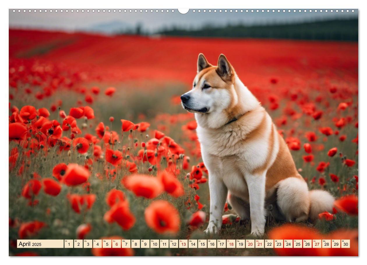 Bild: 9783457071700 | Akita Inu - Inbegriff der Treue (Wandkalender 2025 DIN A2 quer),...