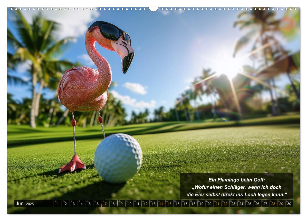 Bild: 9783457155523 | Der tierisch lustige Golfkalender (Wandkalender 2025 DIN A2 quer),...