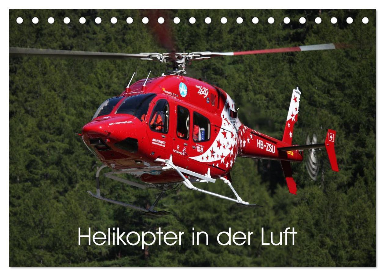 Cover: 9783435633708 | Helikopter in der Luft (Tischkalender 2025 DIN A5 quer), CALVENDO...