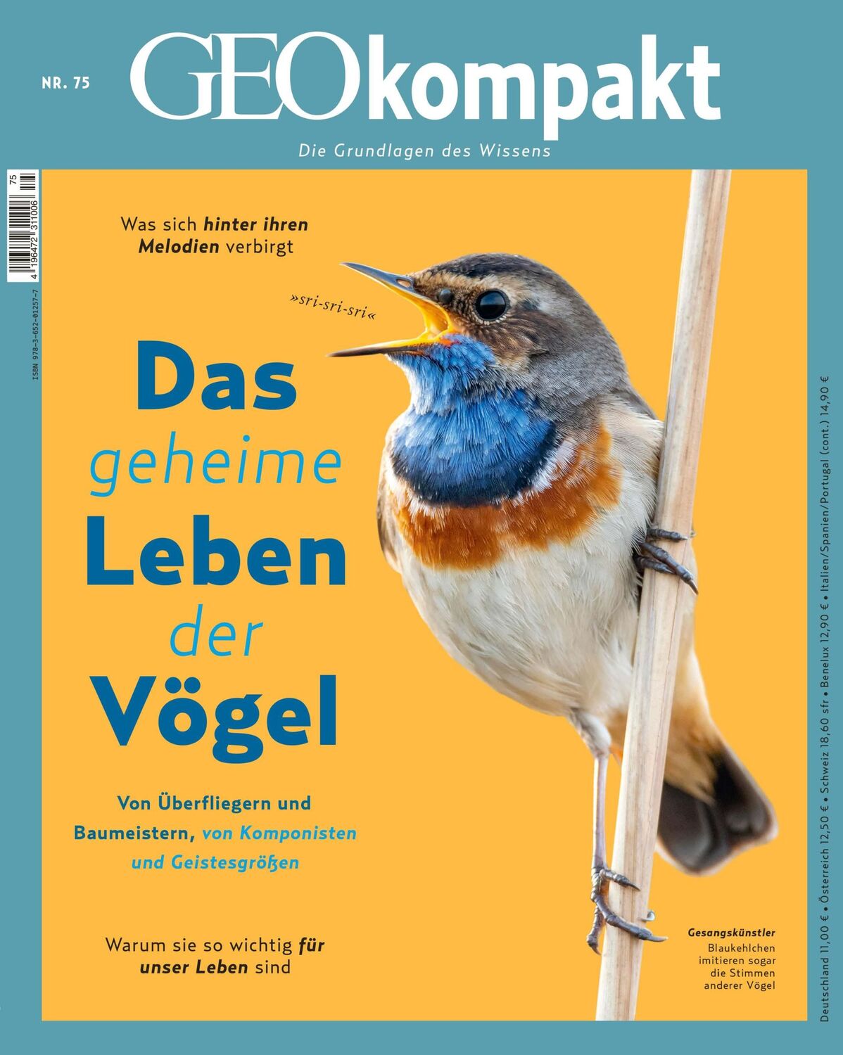 Cover: 9783652012577 | GEOkompakt / GEOkompakt 75/2023 - Das geheime Leben der Vögel | Buch