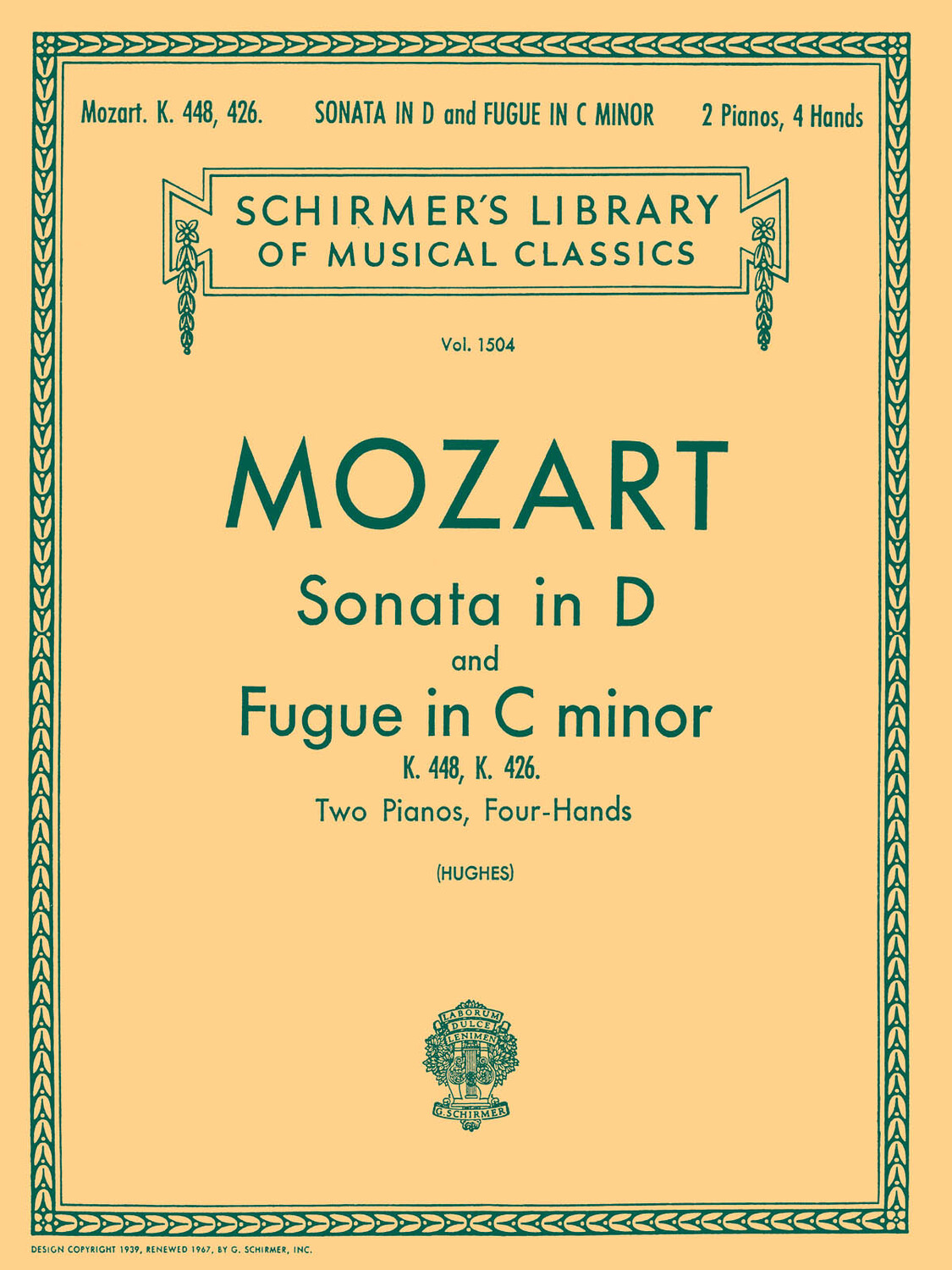 Cover: 73999905519 | Sonata in D (K.448) Fugue in C Minor (K.426) | Wolfgang Amadeus Mozart