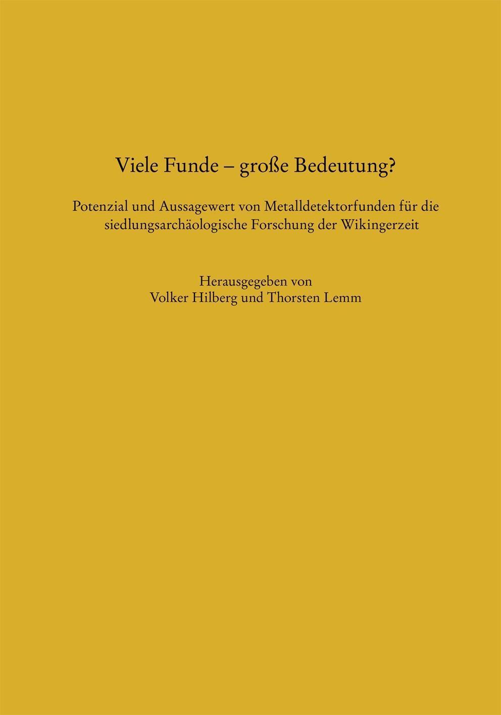 Cover: 9783869353395 | Viele Funde - große Bedeutung? | Taschenbuch | 200 S. | Deutsch | 2018