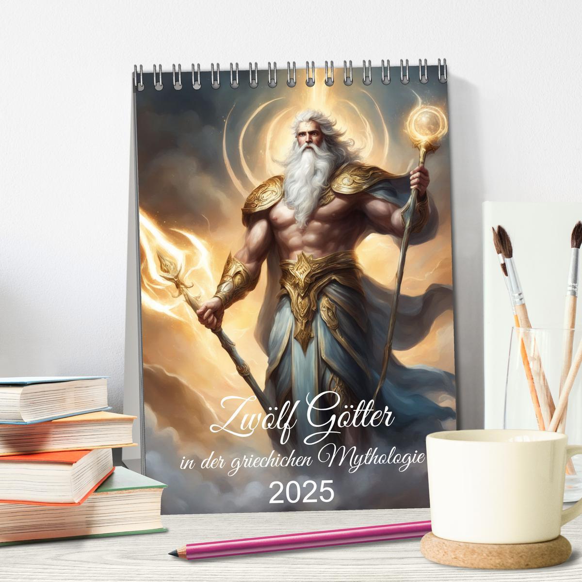 Bild: 9783383800726 | Zwölf Götter der griechischen Mythologie (Tischkalender 2025 DIN A5...