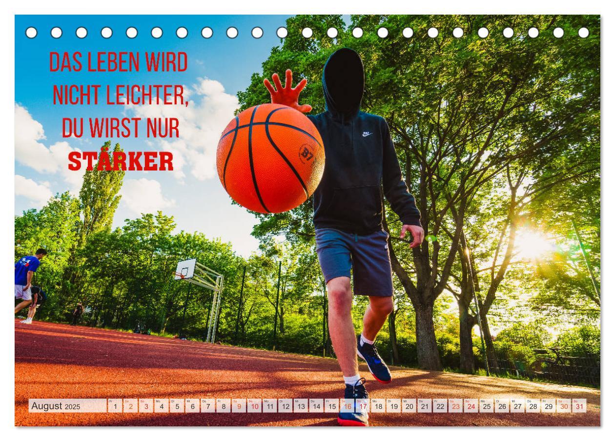 Bild: 9783435122059 | Positive Sprüche - Motivation und Basketball (Tischkalender 2025...