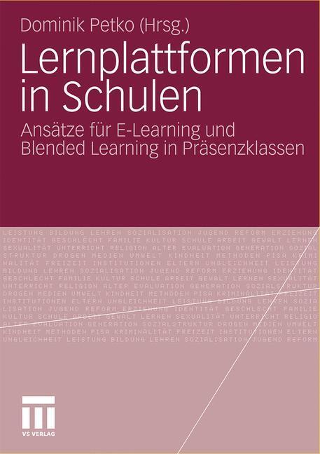 Cover: 9783531167183 | Lernplattformen in Schulen | Dominik Petko | Taschenbuch