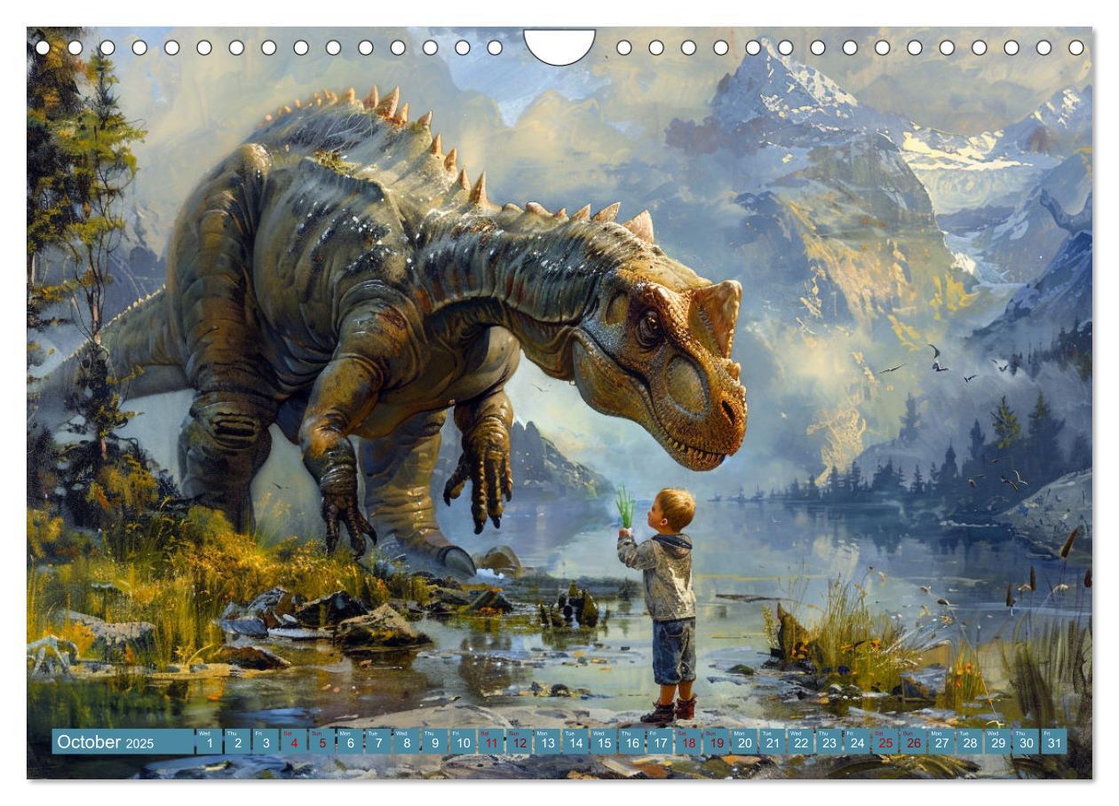 Bild: 9781325977895 | Dinosaur Legends (Wall Calendar 2025 DIN A4 landscape), CALVENDO 12...