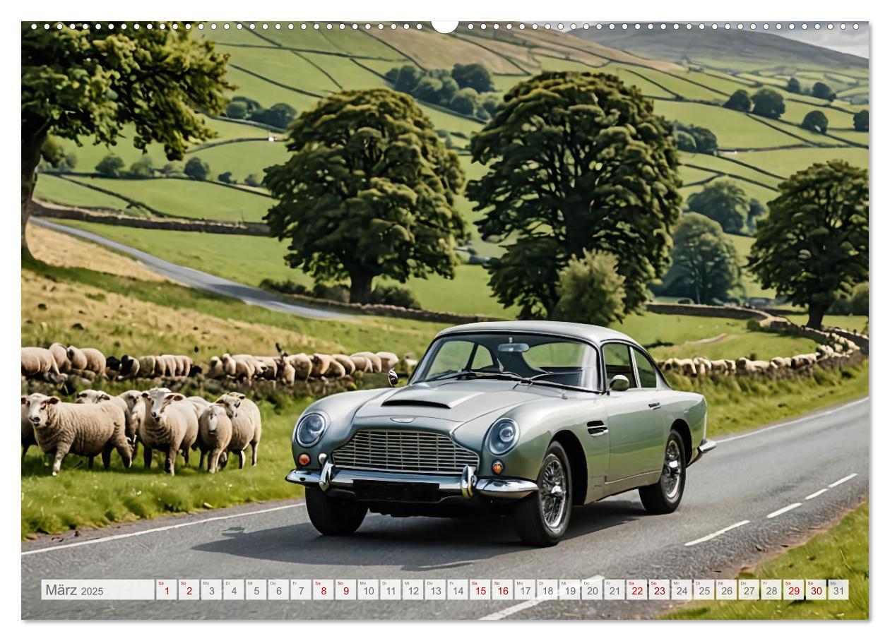 Bild: 9783457137628 | Virtual Classic Cars (Wandkalender 2025 DIN A2 quer), CALVENDO...