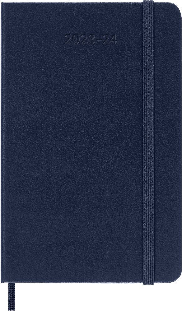 Cover: 8056598856965 | Moleskine 18 Monate Wochen Notizkalender 2023/2024, Pocket/A6, Saphir