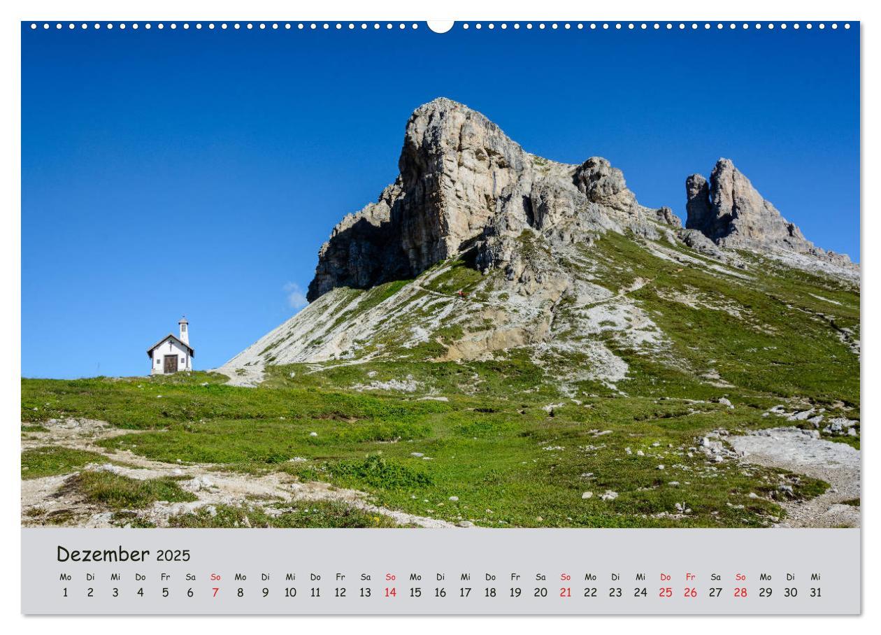 Bild: 9783435289721 | Wandern in den Dolomiten (Wandkalender 2025 DIN A2 quer), CALVENDO...