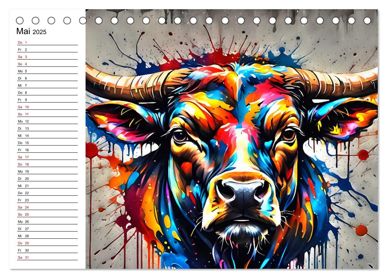 Bild: 9783457130049 | Street Art Sternzeichen (Tischkalender 2025 DIN A5 quer), CALVENDO...