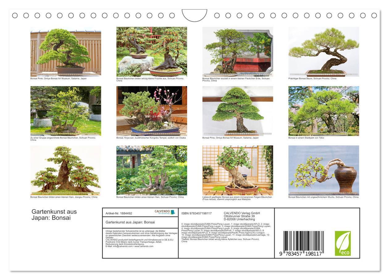 Bild: 9783457198117 | Gartenkunst aus Japan: Bonsai (Wandkalender 2025 DIN A4 quer),...