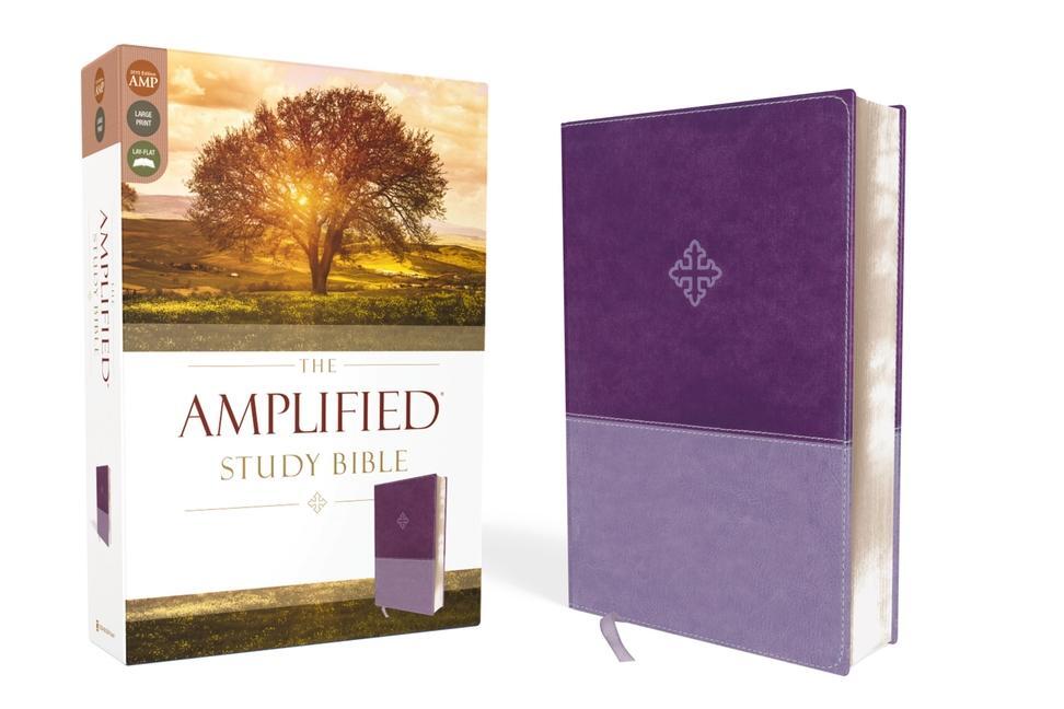 Cover: 9780310446521 | Amplified Study Bible, Imitation Leather, Purple | Zondervan | Buch