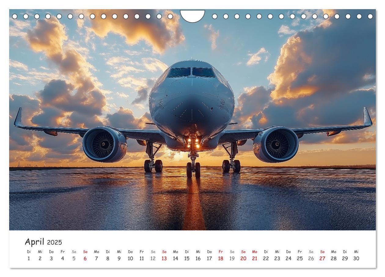 Bild: 9783457214046 | Flugzeugkalender - Die schönsten Passagiermaschinen (Wandkalender...