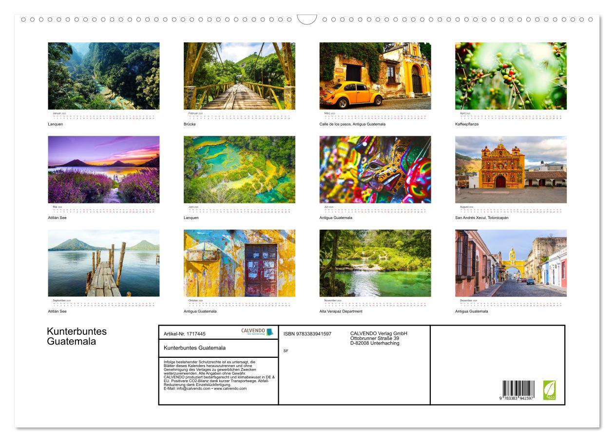 Bild: 9783383941597 | Kunterbuntes Guatemala (Wandkalender 2025 DIN A2 quer), CALVENDO...