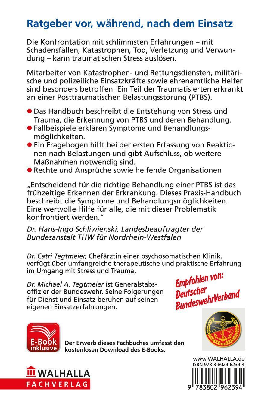 Rückseite: 9783802962394 | PTBS - Das unsichtbare Leid inkl. E-Book | Catri Tegtmeier (u. a.)