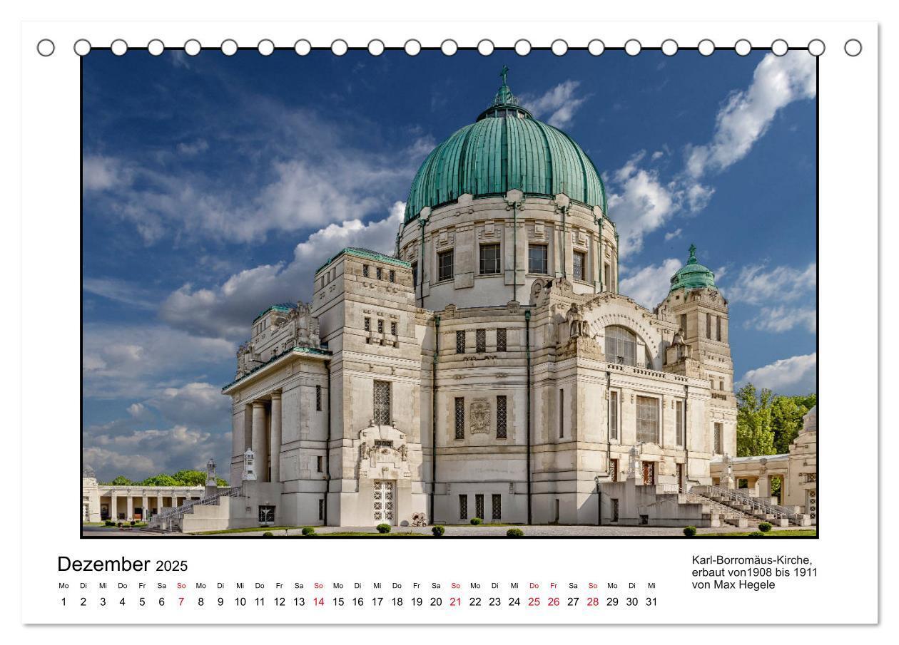 Bild: 9783435304011 | Jugendstil-Baukunst in Wien (Tischkalender 2025 DIN A5 quer),...