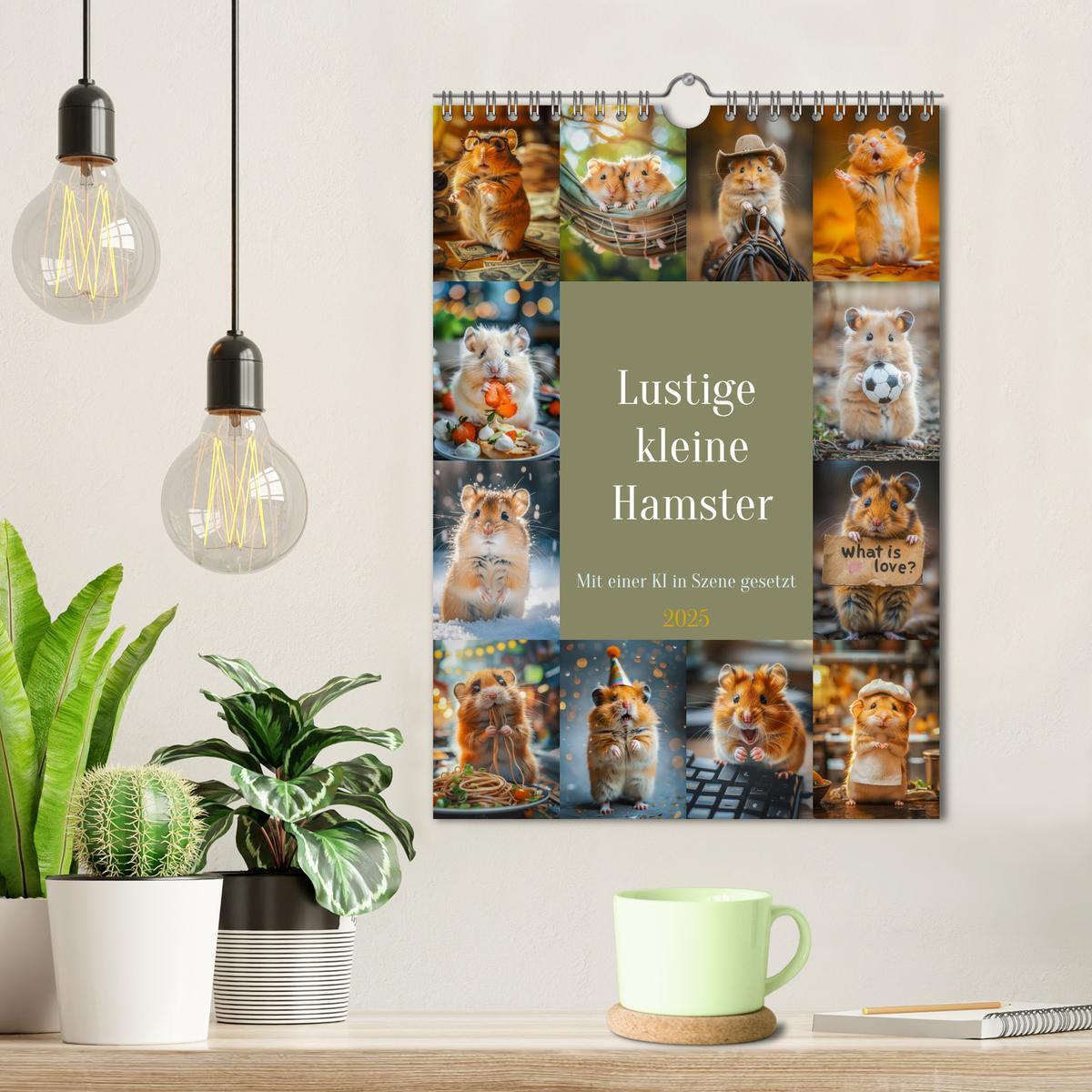 Bild: 9783435071142 | Lustige kleine Hamster (Wandkalender 2025 DIN A4 hoch), CALVENDO...