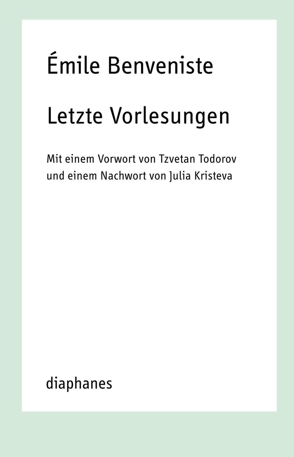 Cover: 9783037344279 | Letzte Vorlesungen | Collège de France 1968 und 1969, TransPositionen