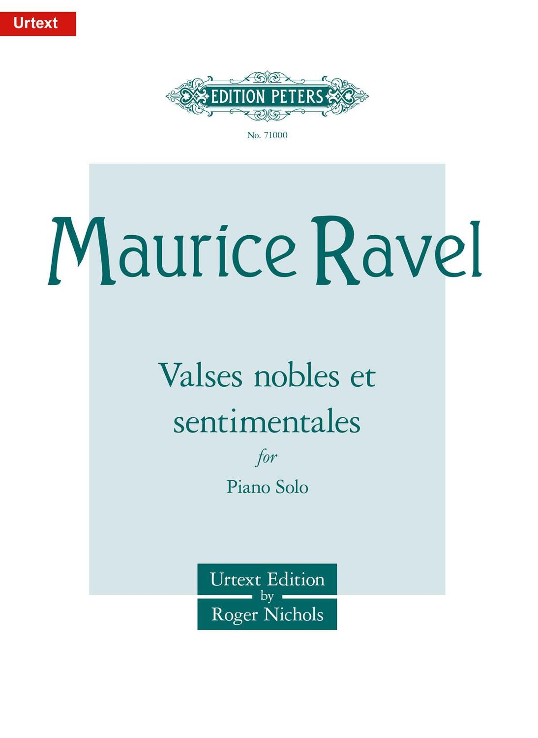 Cover: 9790577086651 | Valses Nobles Et Sentimentales for Piano | Urtext | Taschenbuch | 2022