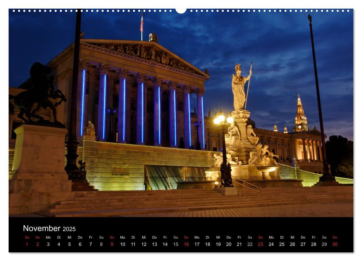 Bild: 9783435828876 | Wien (Wandkalender 2025 DIN A2 quer), CALVENDO Monatskalender | Strutz