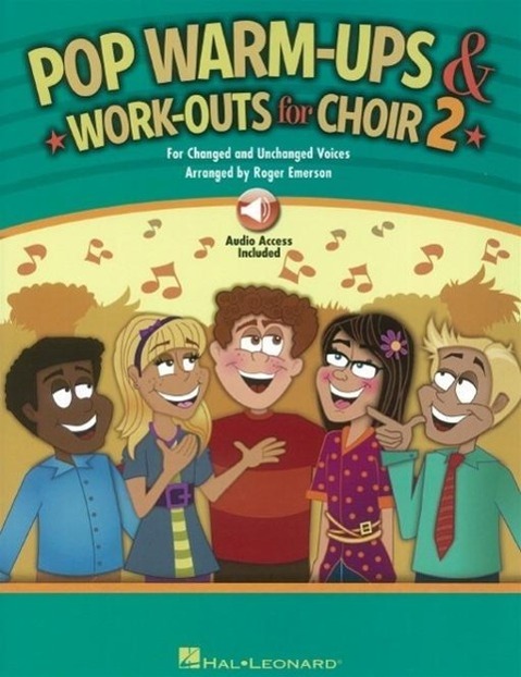 Cover: 9781495052309 | Pop Warm-Ups &amp; Work-Outs for Choir, Vol. 2 Book/Online Audio | Emerson