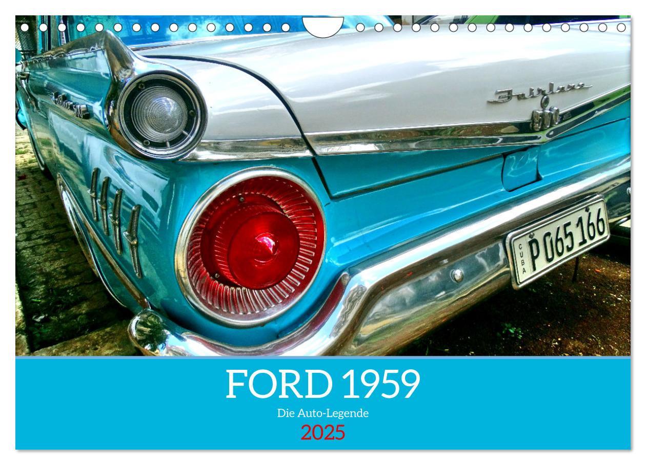 Cover: 9783435208111 | FORD 1959 - Die Auto-Legende (Wandkalender 2025 DIN A4 quer),...