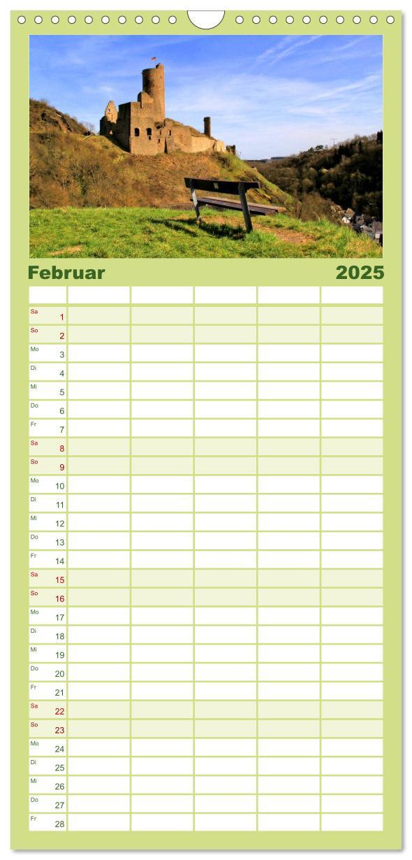 Bild: 9783457105580 | Familienplaner 2025 - Burgenland Eifel mit 5 Spalten (Wandkalender,...