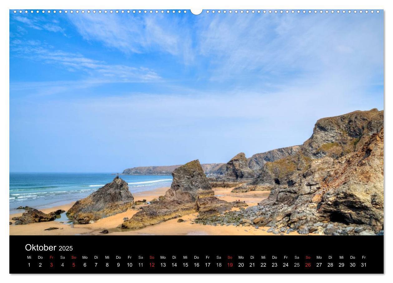 Bild: 9783435595525 | Cornwall (Wandkalender 2025 DIN A2 quer), CALVENDO Monatskalender