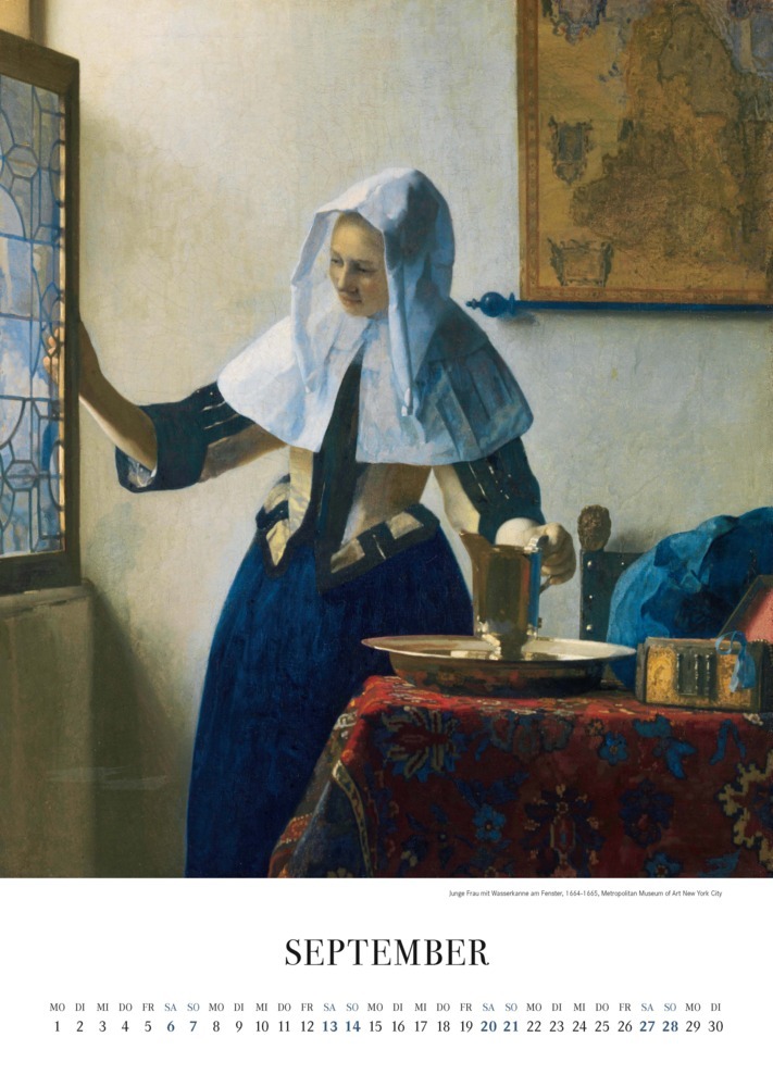 Bild: 9783968491608 | Vermeer. Wandkalender 2025 | Meisterwerke. | Johannes Vermeer | 14 S.