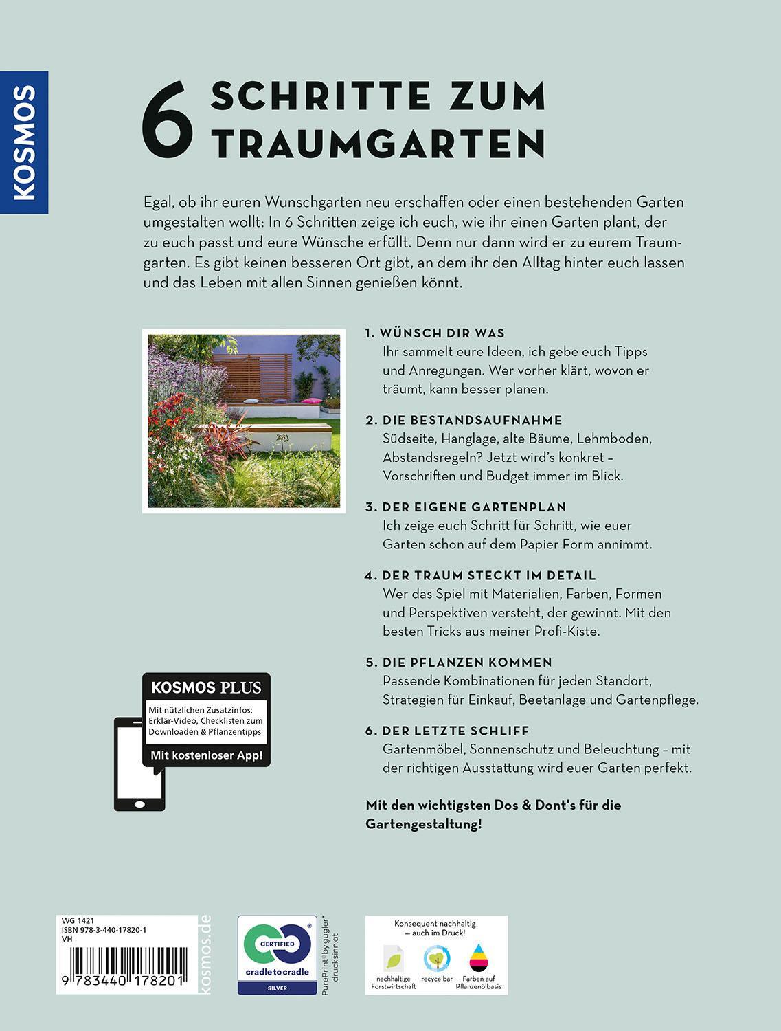 Rückseite: 9783440178201 | 6 Schritte zum Traumgarten | Lilli Straub | Taschenbuch | 176 S.