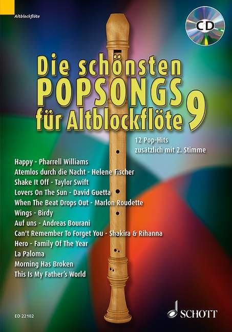 Cover: 9783795749460 | Die schönsten Popsongs für Alt-Blockflöte | Uwe Bye | Broschüre | 2015