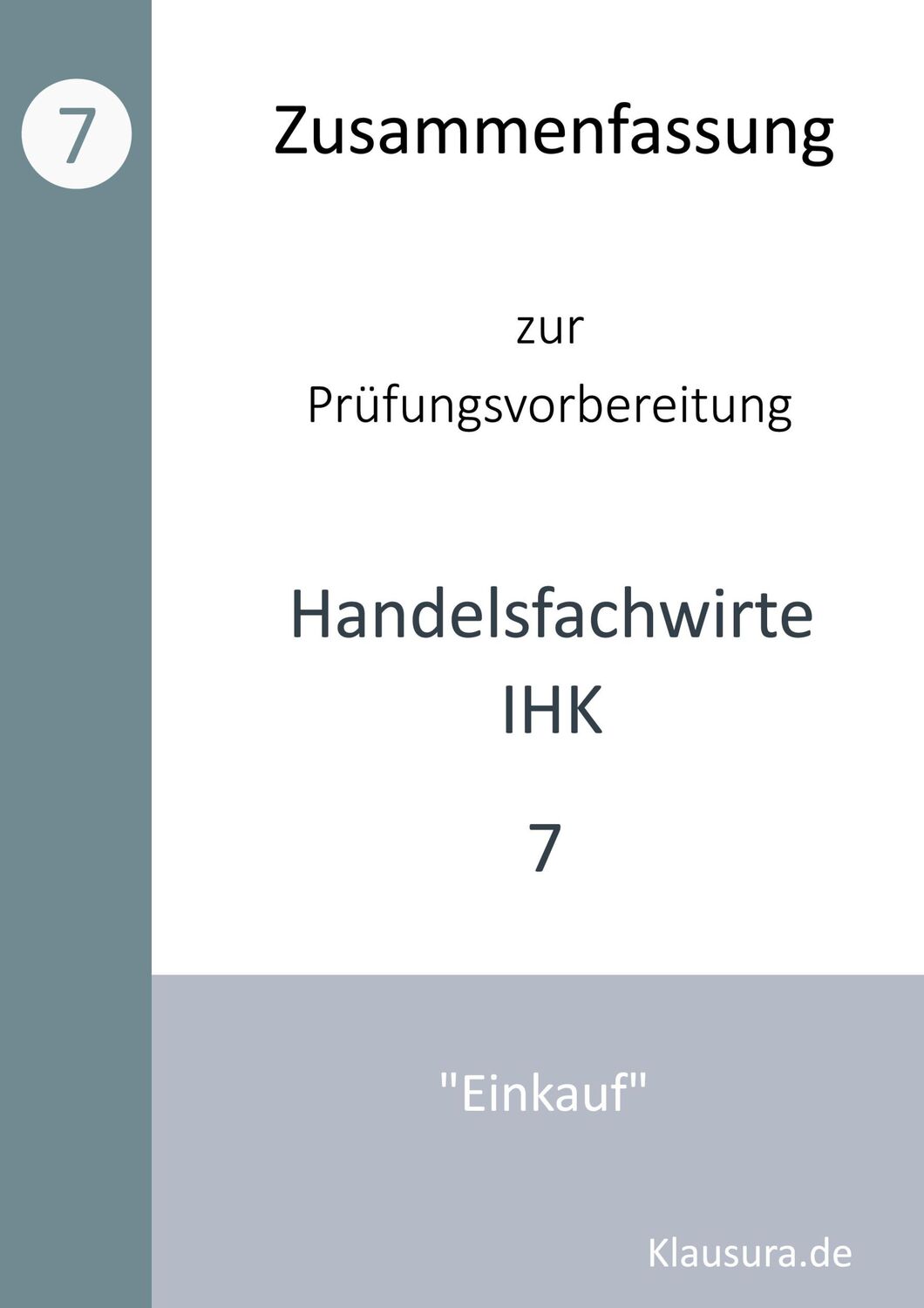 Cover: 9783759729293 | Zusammenfassung zur Prüfungsvorbereitung Handelsfachwirte IHK | Buch