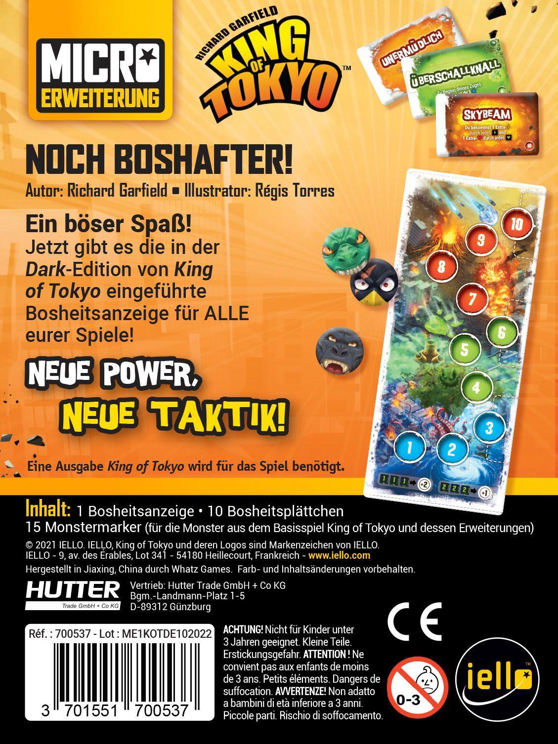 Bild: 3701551700537 | King of Tokyo - Noch Boshafter! | Richard Garfield | Spiel | 700537